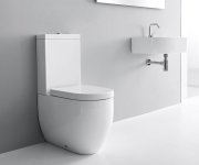 Kerasan Flo Wc Kombi Mísa 36x60cm, Spodní/zadní Odpad, Bílá