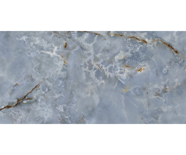 Dlažba jako mramor Del Conca Premiere HPM2 Onice Azzurro 60x120 Lux. Rett - modrá