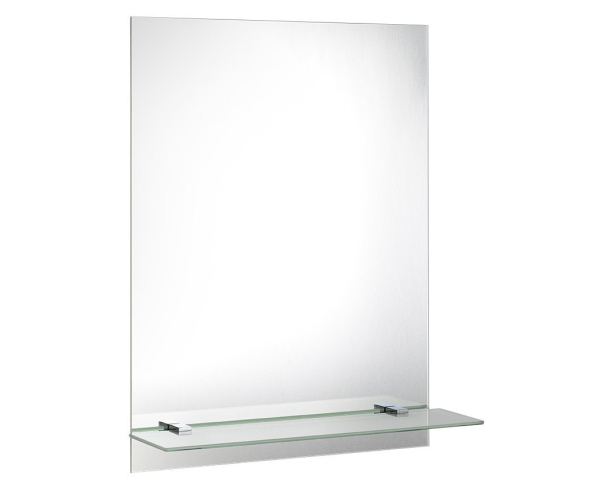 Aqualine Zrcadlo S Policí 60x80cm, Včetně Závěsů