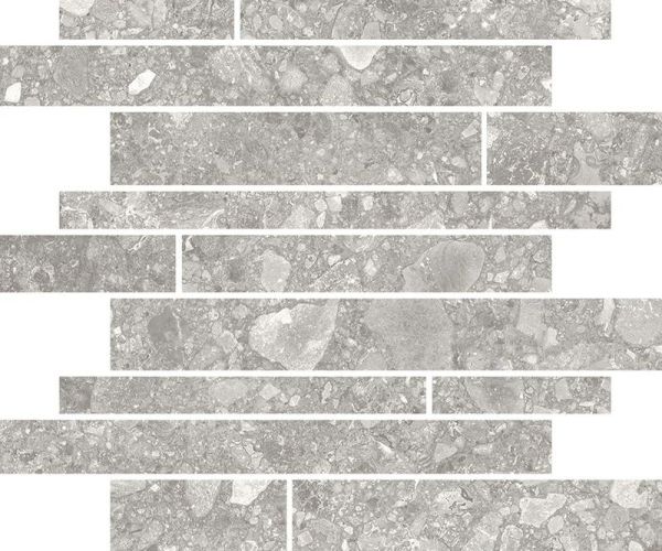 Mozaika jako terrazzo Mirage NORR Vit RR01 Portnoy 30x30 Nat. - šedá