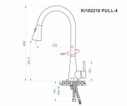Pull 4, Dřezová Stojánková Baterie S Výsuvnou Sprchou KI102210