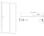 Aqualine Amadeo Obdélníkový Sprchový Kout 1200x800 Mm, L/p Varianta, Sklo Brick