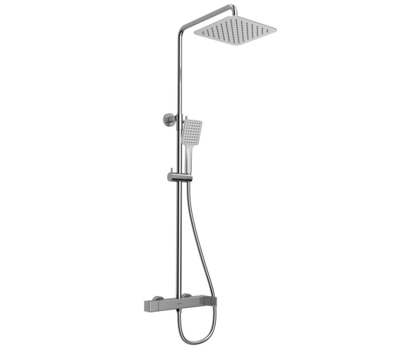 Sapho Cubemix Sprchový Sloup S Pákovou Baterií, Chrom