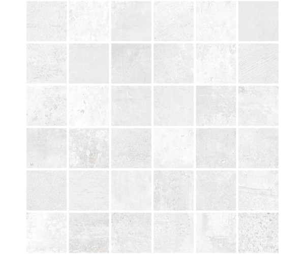 Mozaika Aparici Metallic White Mosaico 30x30 Nat. Rett. - bílá