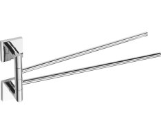 Sapho X-square Dvojitý Držák Ručníků Otočný 420mm, Chrom