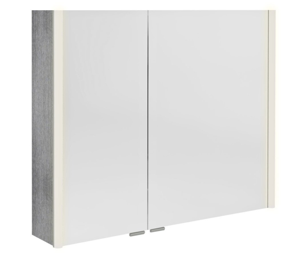 Sapho Alix Galerka S Led Osvětlením 86x70x17,5cm, Dub Stříbrný