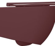 Isvea Infinity Závěsná Wc Mísa, Rimless, 36,5x53cm, Maroon Red