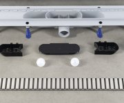 Bruckner Podlahový žlab S Nerezovým Roštem, L-710, Dn50