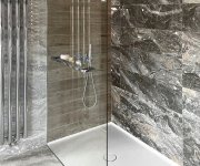 Polysan Architex Sada Pro Neviditelné Uchycení Skla, Podlaha-stěna-strop, 1610x2600mm, Leštěný Hliník