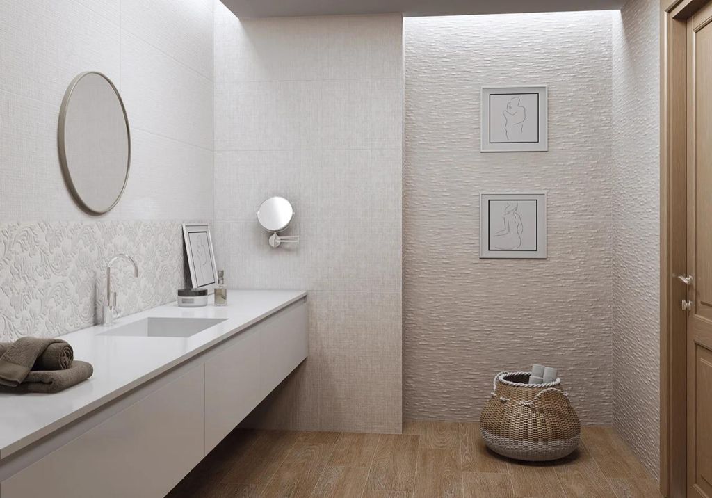 Realizace Příjemný obklad Bestile Pamesa Viana Ceniza 40x120