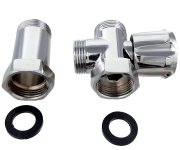 Meziventilová Souprava 3/4" X 3/4" X 3/4"; S Prodloužením A Převlečnou Matkou, Bez Zp. Klapky; Aquaristo 02252S3434