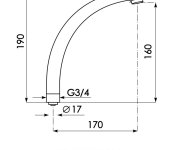 Výtokové Ramínko K Baterii Prs 3113/u Ram PRS+3113RAM-U