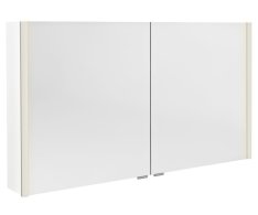 Sapho Alix Galerka S Led Osvětlením, 2x Dvířka, 126x70x17,5cm, Bílá