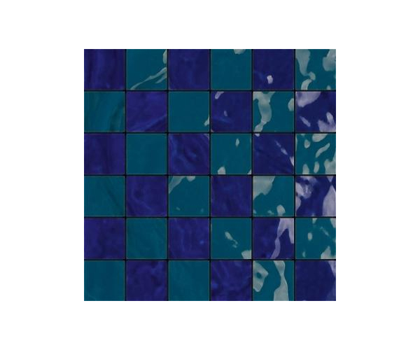 Dlažba Cir Tadelakt Mosaico Fez Mix Blu/Verde 30x30 Matt. Rett.
