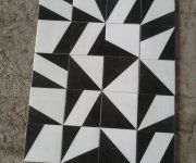 Retro dlažba Deceram Origami Black 15x15 - mix