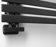 Sapho Cube Twin Připojovací Sada Ventilů Pro Středové Připojení, černá Mat