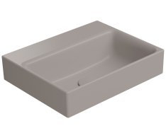 Gsi Nubes Keramické Umyvadlo 40x32cm, Bez Otvoru, Tortora Mat