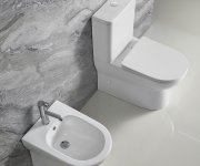 Aqualine Jalta Wc Kombi, Rimless, Spodní/zadní Odpad, Bílá