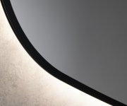 Sapho Elena Zrcadlo S Led Podsvícením 20w, 68x96cm, černá Mat