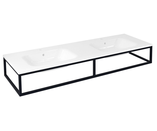Sapho Ska Konzole Pod Umyvadlo/desku 160x22x51cm, černá Mat