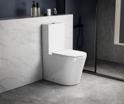 Sapho Avis Wc Kombi, Vortex Rimless, Spodní/zadní Odpad, Bílá
