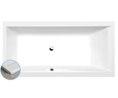 Polysan Cleo Slim Obdélníková Vana 180x90x48cm, Bílá
