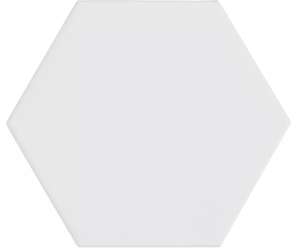 Dlažba Equipe Kromatika White 11,6x10,1 Hexagon Matt - bílá