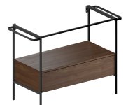 Gsi Norm Nábytková Nožička, Výška 194mm, Pro Konstrukci Msan80n/msan100n, černá