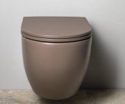 Isvea Infinity Závěsná Wc Mísa, Rimless, 36,5x53cm, Taupe