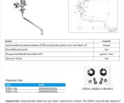 Vanová Stěnová Baterie Do Bytového Jádra S Kulatým Ramínkem, Rozteč 100 Mm - Chrom – Zora ZRBJ-100