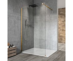 Gelco Vario Gold Matt Jednodílná Sprchová Zástěna K Instalaci Ke Stěně, čiré Sklo, 700 Mm