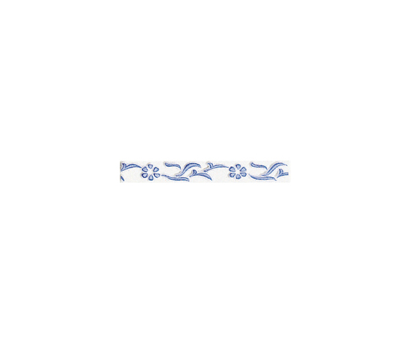 Retro obklad Brennero Ricordi Stencil Bleu basso 3x20 - listela