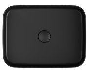 Isvea Infinity Rectangle Keramické Umyvadlo Na Desku, 50x36cm, černá Mat