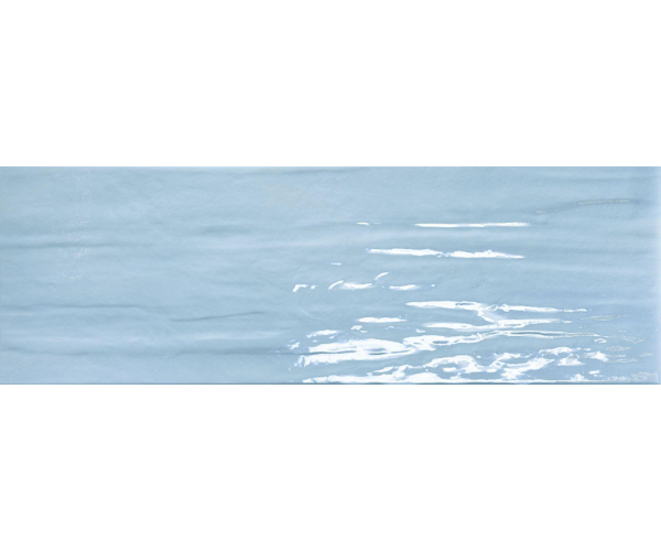 Luxusní obklad Brennero Bloomy Acqua Blu 25x75 Lucida - modrá