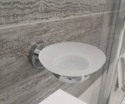 Koupelnový doplněk Mýdlenka skleněná COLORADO COA0300