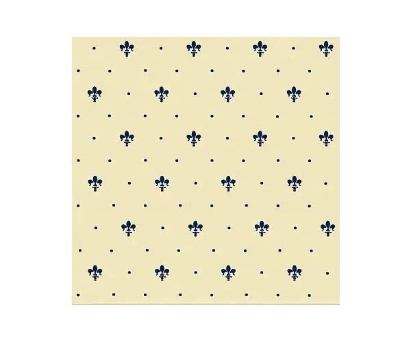 Retro obklad Petracers Grand Elegance Giglio blu su crema 20x20
