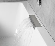 Polysan Cascata L Monolith Obdélníková Vana 180x80x60cm, Kaskáda Nerez