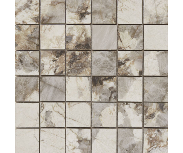 Mozaika jako mramor Cifre Esplendor Mosaico Gold 30x30 Luc. Rett. - béžová