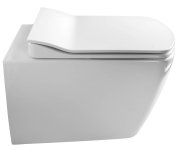 Sapho Glanc Závěsná Wc Mísa, Rimless, 37x51,5cm, Bílá