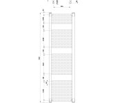 Aqualine Orbit Otopné Těleso S Bočním Připojením 450x1320 Mm, Bílá