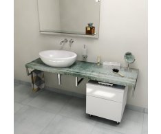 Sapho Avice Deska Pod Umyvadlo 120x50cm, Tl.5cm, Aquamarine