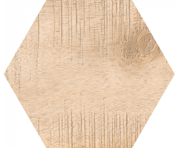 Dlažba jako dřevo Codicer Hex 25 Sawnwood Brown - hnědá