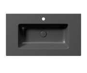 Gsi Pura Keramické Umyvadlo Slim 82x46cm, černá Mat