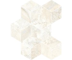 Bottega Angel Heart Hexagon Almond 30x40 Luc. Rett.