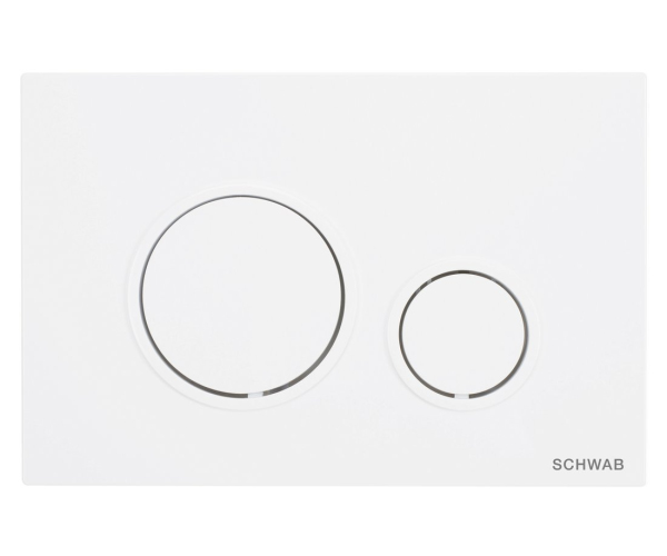 Schwab Vela Ovládací Tlačítko, 247x165 Mm, Bílá Mat