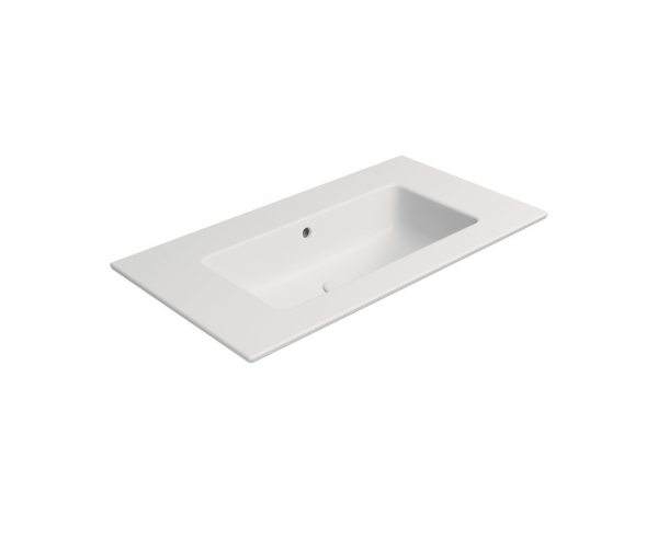 Gsi Pura Keramické Umyvadlo Slim 82x46cm, Bez Otvoru, Bílá Mat