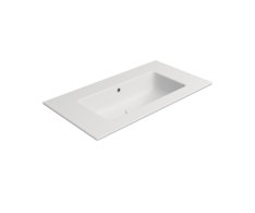 Gsi Pura Keramické Umyvadlo Slim 82x46cm, Bez Otvoru, Bílá Mat