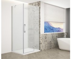 Gelco Trinity Chrome čtvercový Sprchový Kout 1000x1000mm, Matné Sklo, Pravé