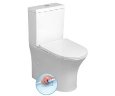 Bruckner Leon Wc Kombi, Rimless, Spodní/zadní Odpad, Bílá