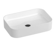 Umyvadlo Ceramic Slim R - Umyvadlo Ceramic Slim R 55, bez otvoru pro baterii, bez přepadu, bílá XJX01155002
